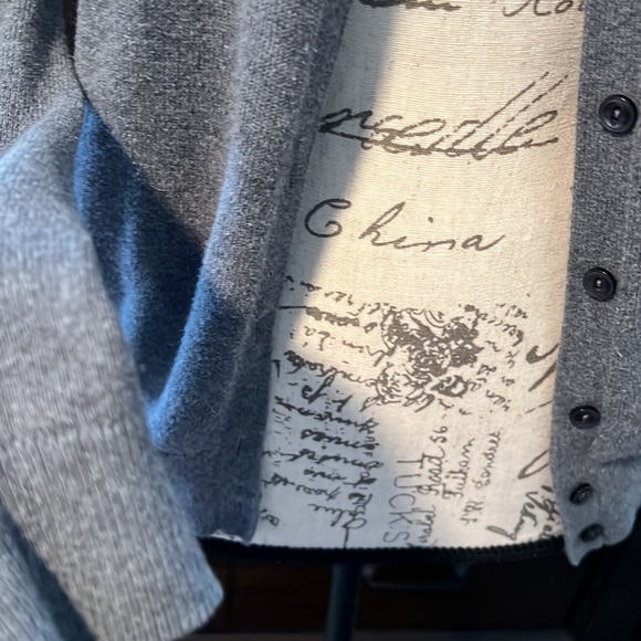 Ann Taylor loft gray cardigan - Picture 4 of 8